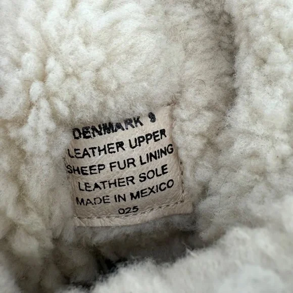 Freebird by Steven Denmark Leather Riding Style Boots Genuine Sheep Fur - Picture 12 of 17